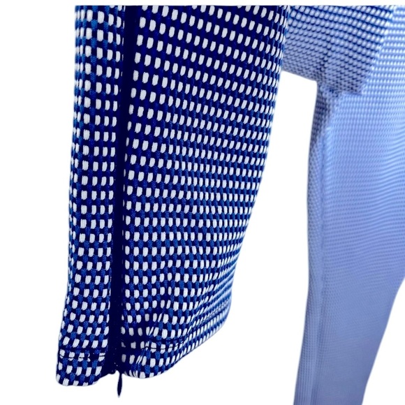 New with tags size small Zara blue, black, and white zip bottom pants - Picture 6 of 6